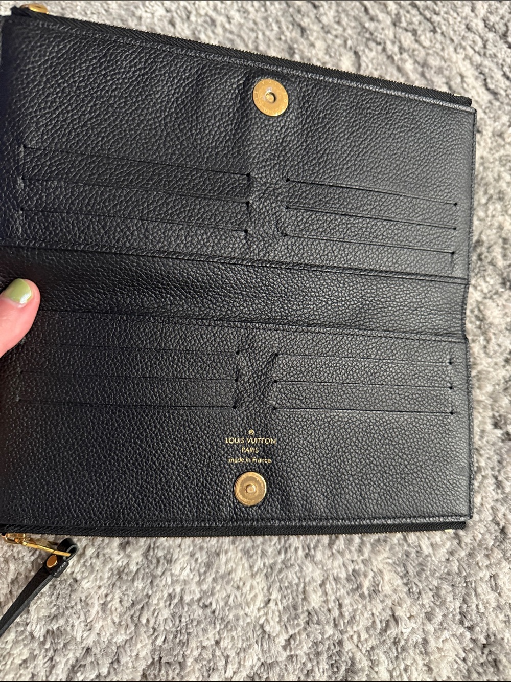 Louis Vuitton Black Monogram Embossed Card & Key Holder - Picture 10 of 17